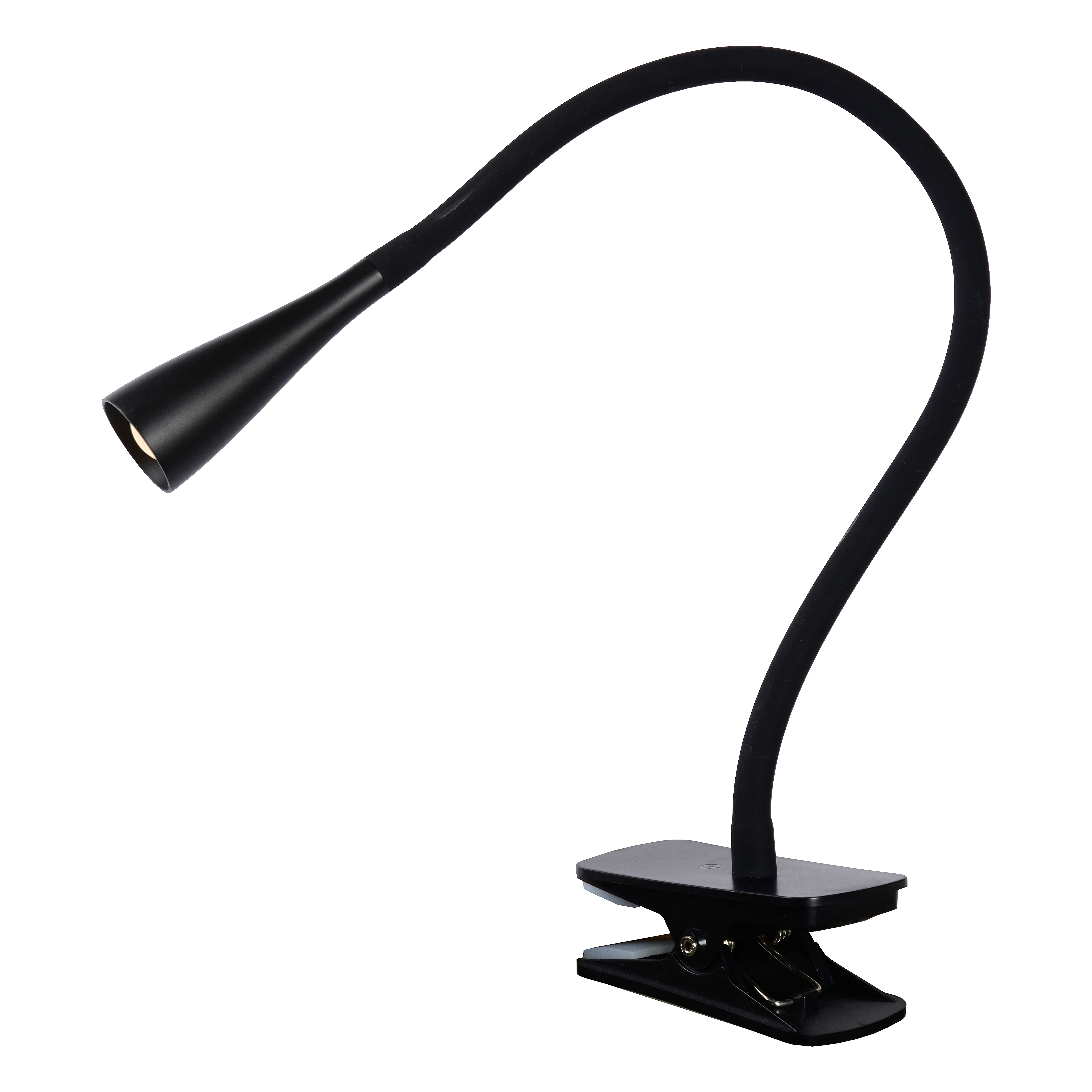 Lucide ZOZY Clamp lamp LED Dim. 1x4W 3000K 3 StepDim Black